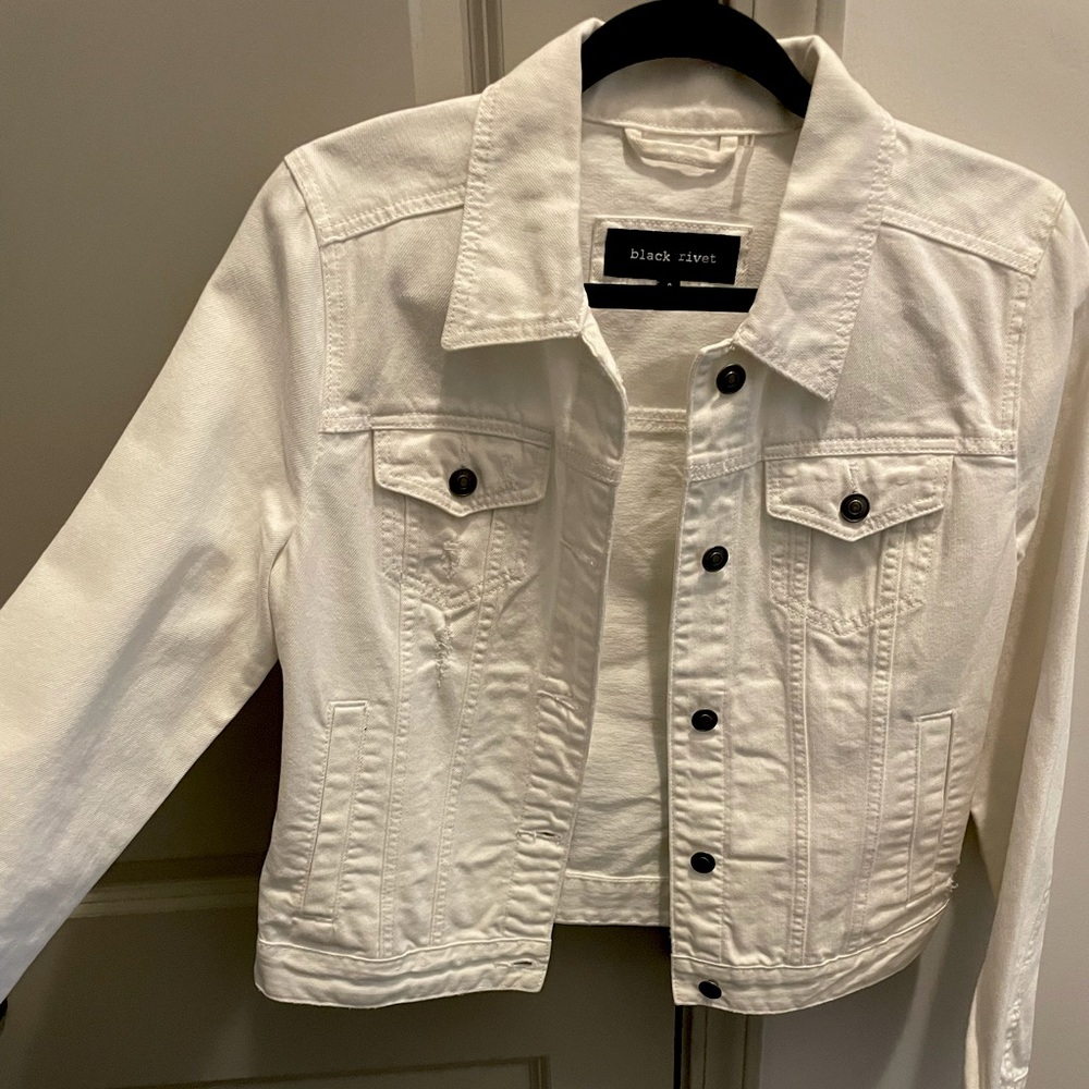 White denim jacket